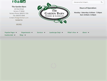 Tablet Screenshot of gardenbarn.com